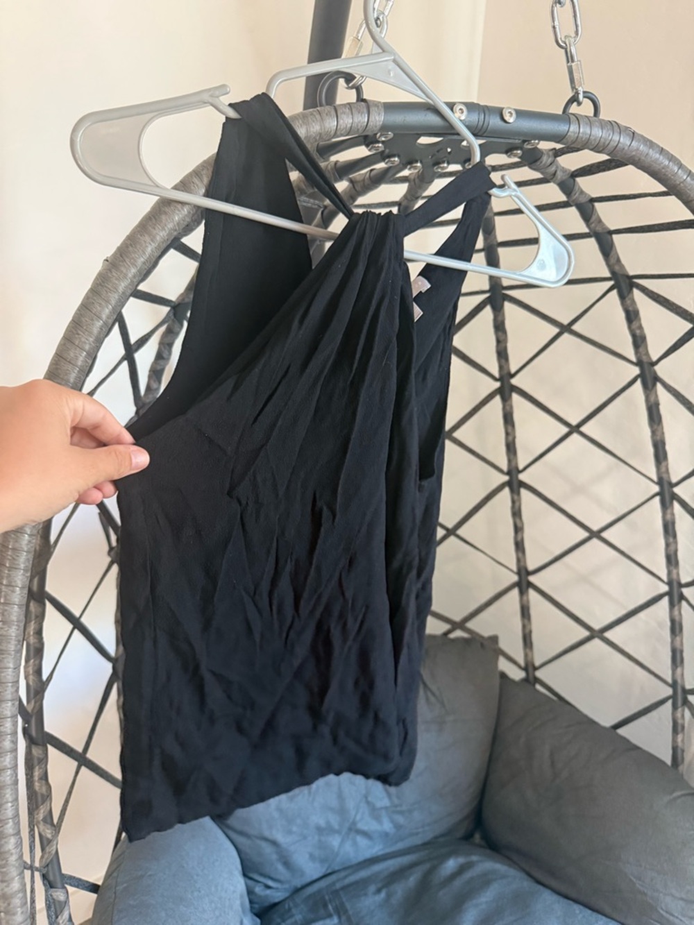 Belstaff Black high neck halter  Top